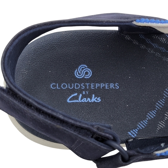 Clarks Cloudsteppers Mira Lily Sandals Size 11 Adjustable Hook & Loop Heel Strap - Picture 7 of 11